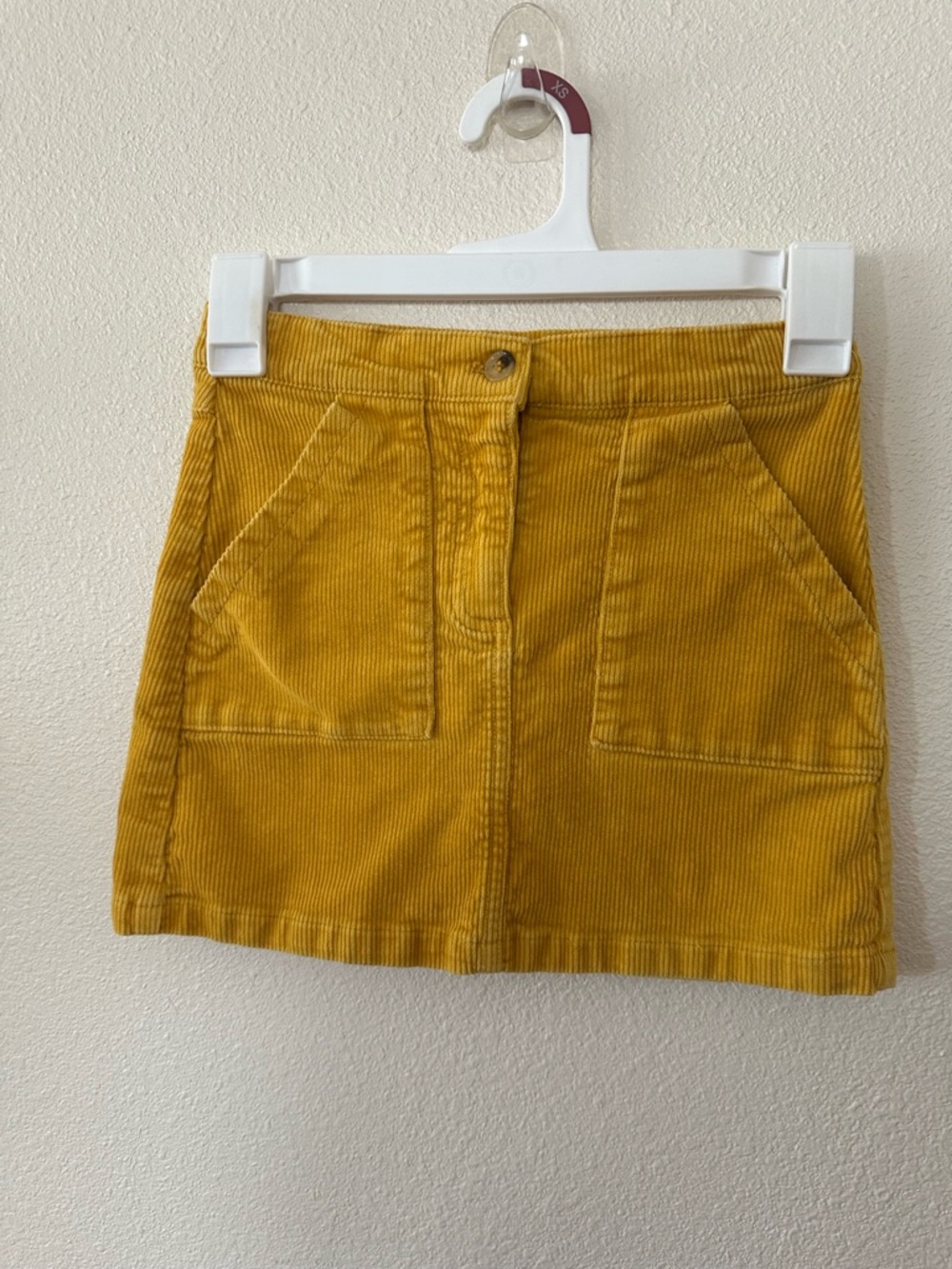 H&M kids Corduroy Mini Skirt in Mustard